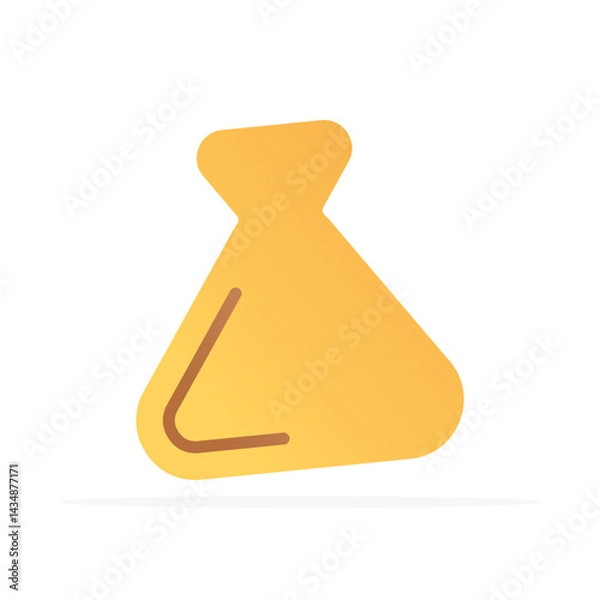 Fototapeta sack icon, colored flat vector. modern and minimalist design.