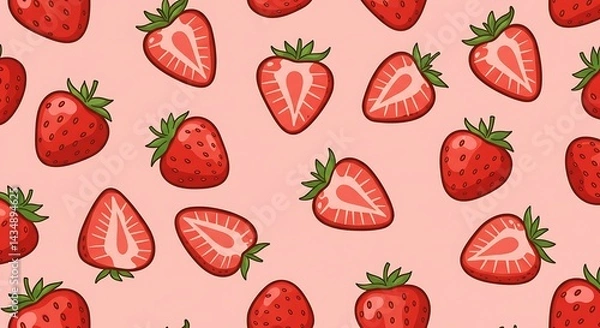 Obraz Strawberry Bliss AI Generated