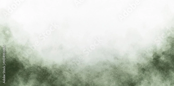 Fototapeta Abstract painting featuring green forest on grey background, evoking sense of tranquility and nature beauty. soft hues blend seamlessly, creating calming atmosphere
