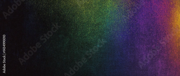 Fototapeta Colorful gradient background featuring blend of vibrant rainbow hues against dark backdrop, creating visually striking and dynamic effect. This design evokes sense of creativity and energy