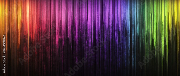 Obraz Colorful rainbow gradient background with vibrant vertical stripes creating dynamic and energetic atmosphere. This abstract design evokes feelings of joy and creativity
