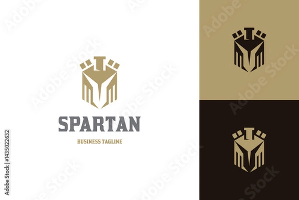 Obraz spartan sword logo vector