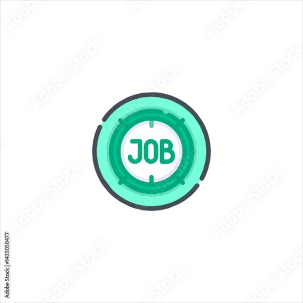 Fototapeta go green button