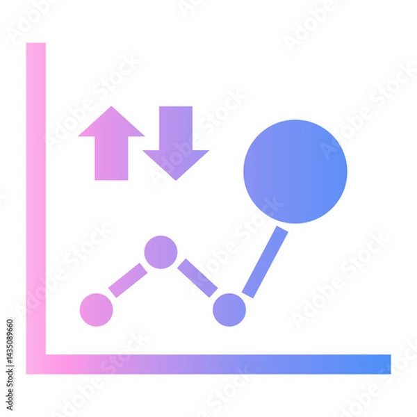 Fototapeta predictive Gradient icon