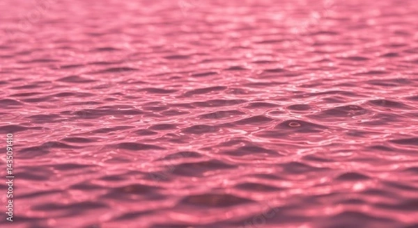 Fototapeta Abstract pink water surface with gentle ripples creating a dreamy effect