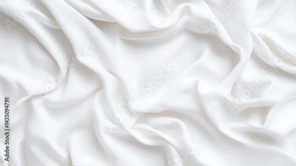 Obraz Soft, white fabric drapes in elegant folds
