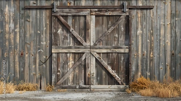 Obraz Rustic Wooden Barn Door
