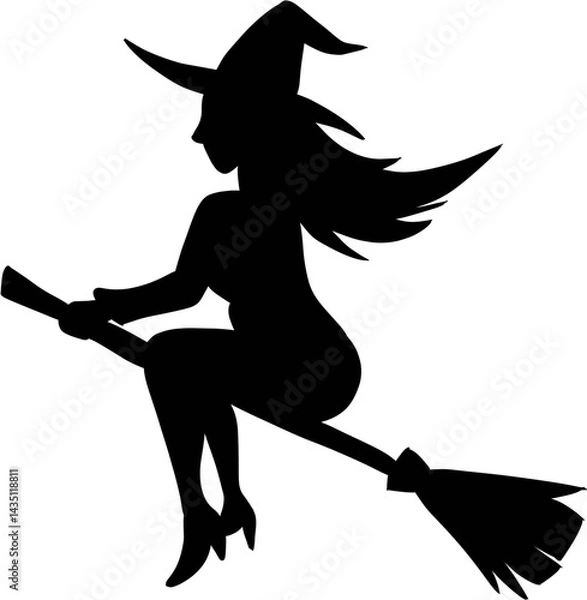 Fototapeta Witch silhouette