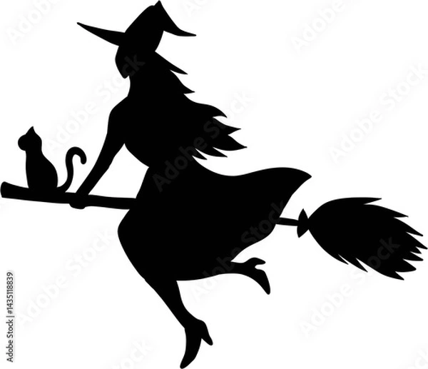 Fototapeta Witch silhouette