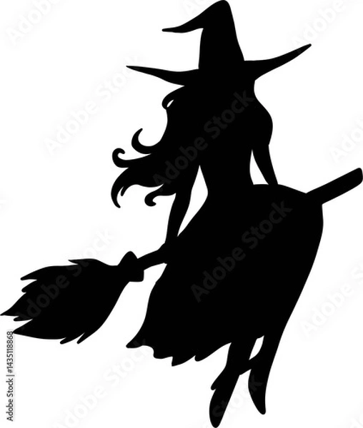 Fototapeta Witch silhouette