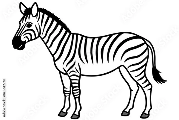 Obraz Wild Zebra Ink Lines