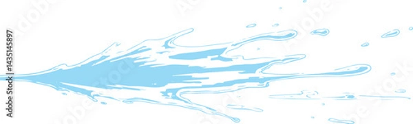Fototapeta splashing hand draw transparent background