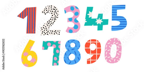 Obraz Playful Numeric Spectrum- Patterns in Counting