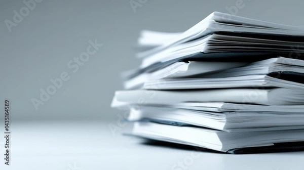 Obraz High Stack of Documents