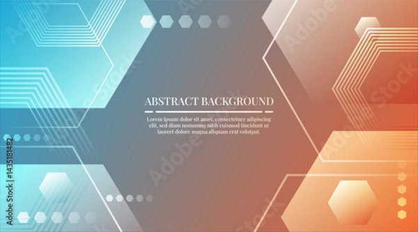 Obraz modern abstract background hexagonal shapes