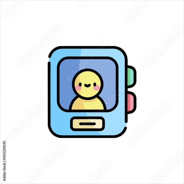 Fototapeta Icon representing user profile device