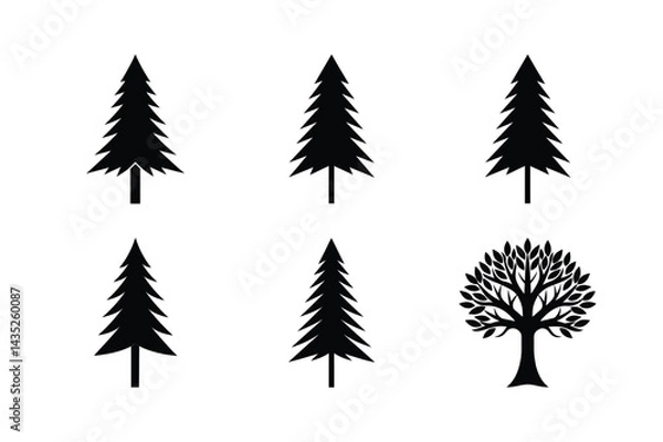 Fototapeta Abstract Forest Tree Pictogram Vector