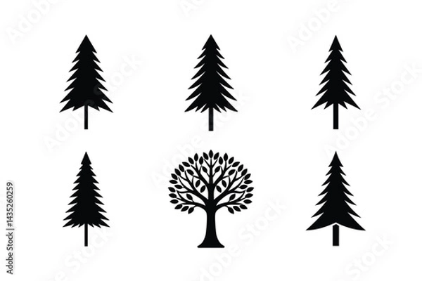 Fototapeta Vector Abstract Woodland Tree Graphics