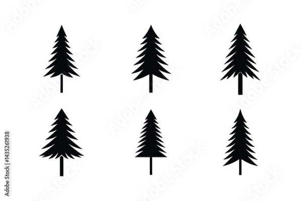 Fototapeta Contemporary Forest Tree Pictogram