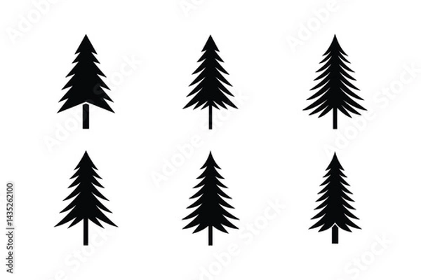 Fototapeta Natural Forest Tree Vector Art
