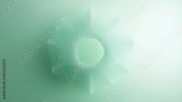 Fototapeta abstract green geometric pattern design