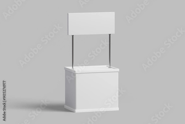 Fototapeta Stand Booth Mockup. 3D Render
