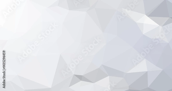 Obraz Gray White Polygonal Background, Creative Design Templates