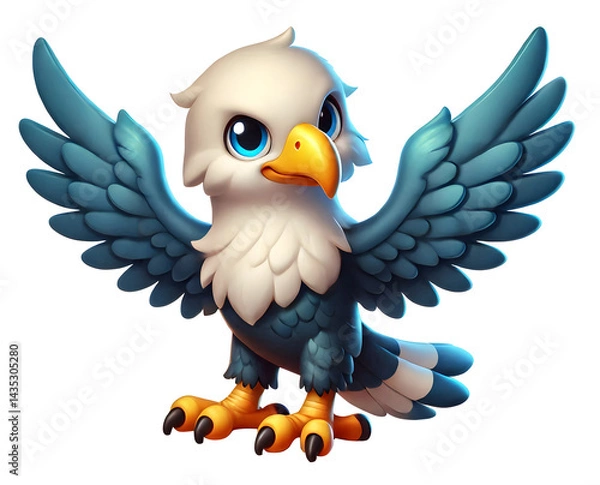 Obraz Eagle bird illustration vector style isolated on transparent background