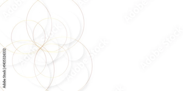 Fototapeta Modern abstract white and golden background with transparent layers triangle shape with shadow. White color technology concept background. abstract template design Banner Pattern texture  concept.