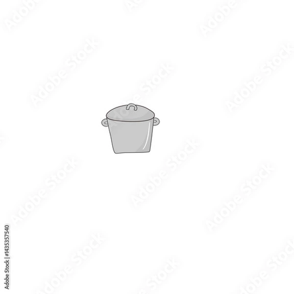 Fototapeta trash can isolated on white