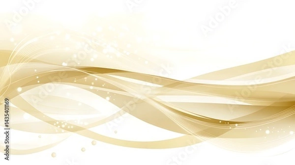 Fototapeta Golden Waves Abstract Background. (31)