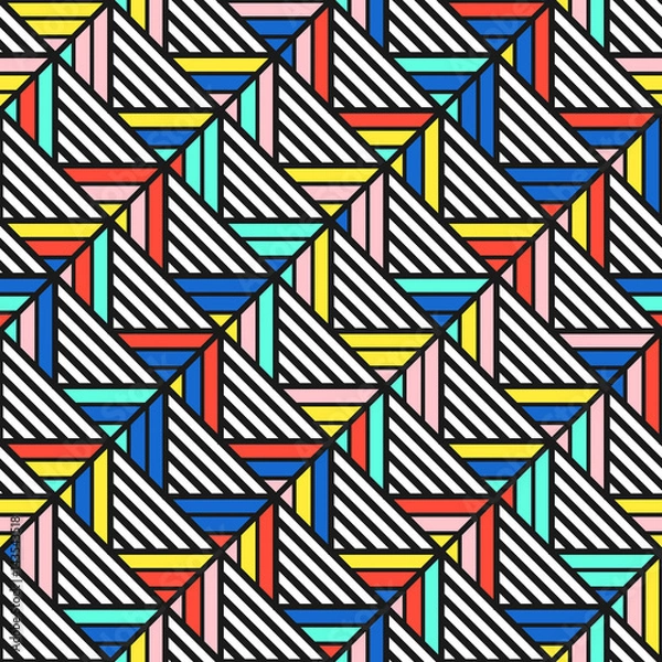 Fototapeta Colorful bright seamless pattern