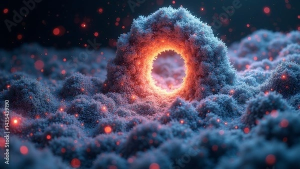 Fototapeta Cosmic Nebula Energy Vortex Diagram