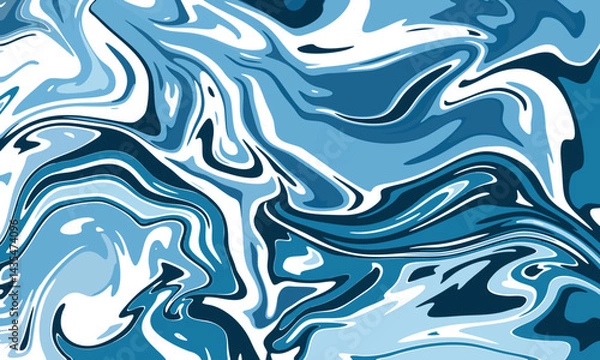 Fototapeta Oceanic Flow Blue Marble Abstraction