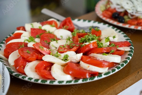 Obraz Mozzarella mit Tomaten