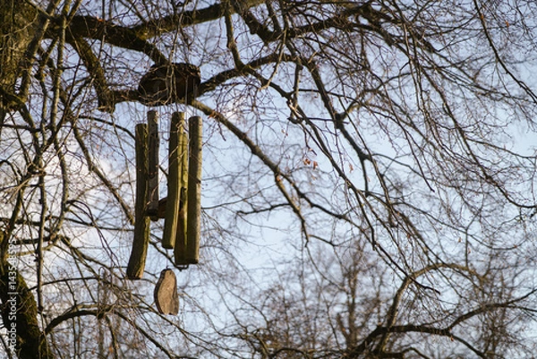 Obraz Windspiel im Wald