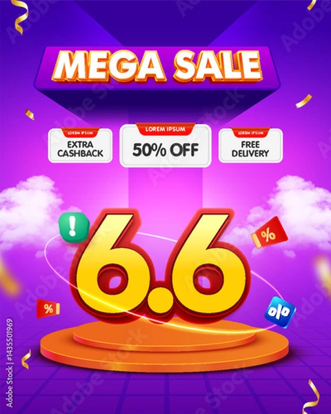 Obraz 6.6 Big sale template design