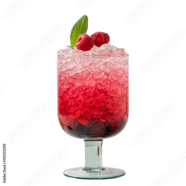 Fototapeta Raspberry drink on ice