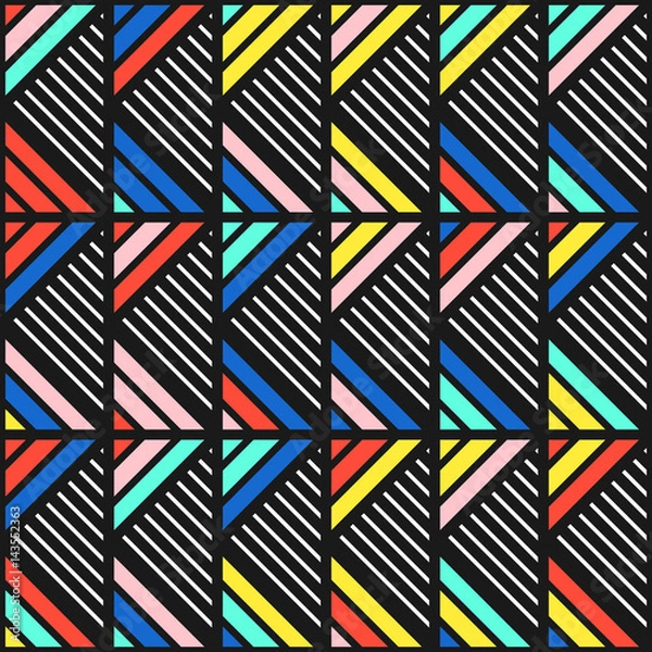 Obraz Colorful bright seamless pattern