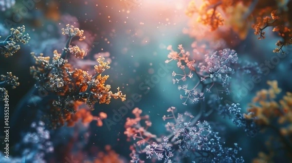 Fototapeta Exploring transcriptomics for gene expression insights and biomedical research goals