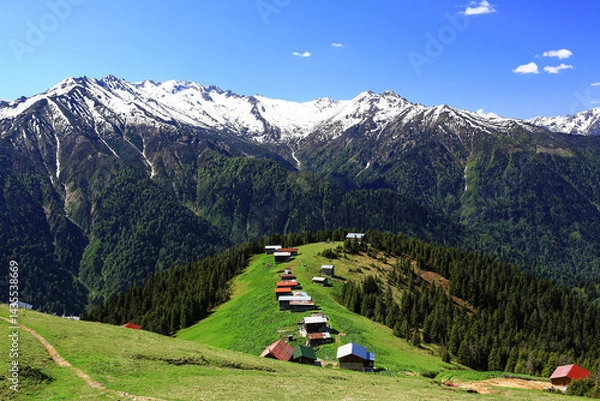 Obraz Image of Kackar mountain ranges and plateaus in Rize province.