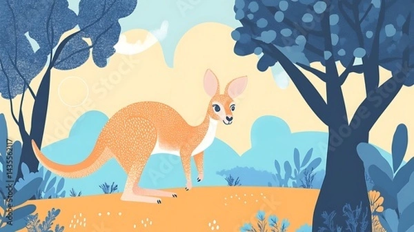 Obraz Kangaroo in Australian Bush.