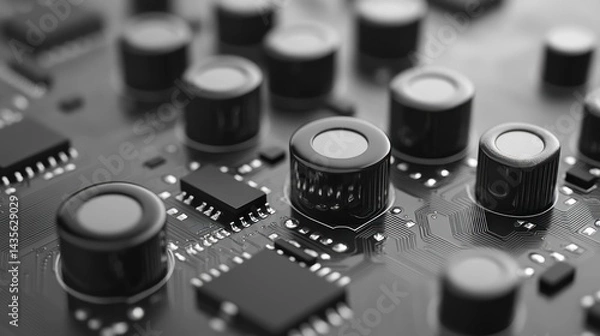 Obraz Circuit board close-up (5)