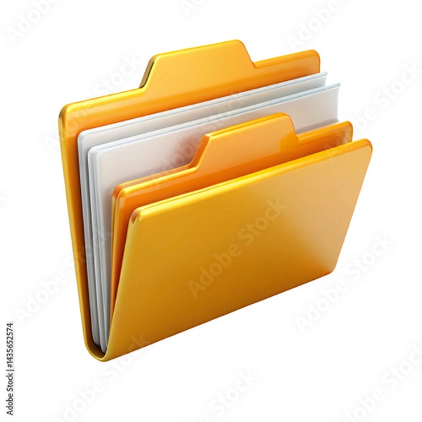 Fototapeta 3d folder icon