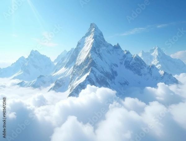 Obraz Cloud-Touched Peaks