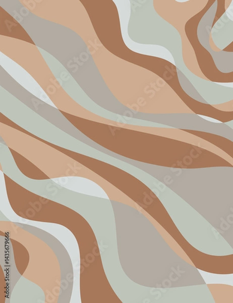 Obraz Hand drawn color lines art background design.