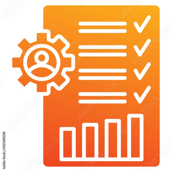 Fototapeta internal auditing icon element for design