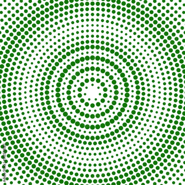 Fototapeta Abstract dotted background. Colorful radial pattern. Vector