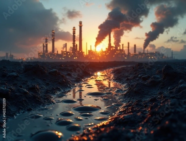 Obraz Pollution at Dusk