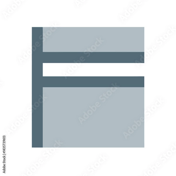 Fototapeta Minimalist icon showing folder with documents on black background